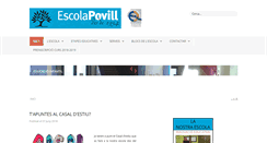 Desktop Screenshot of escolapovill.net